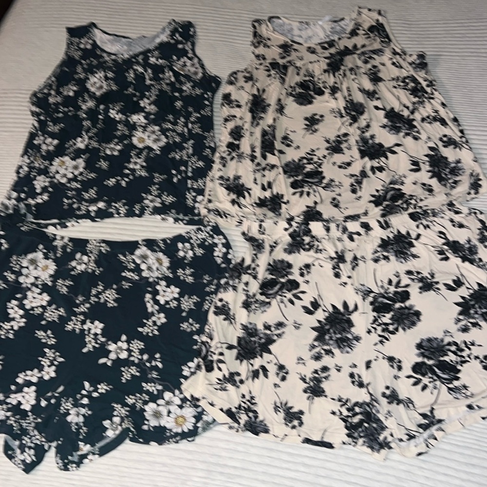 Popyoung floral pajamas set bundle(2)